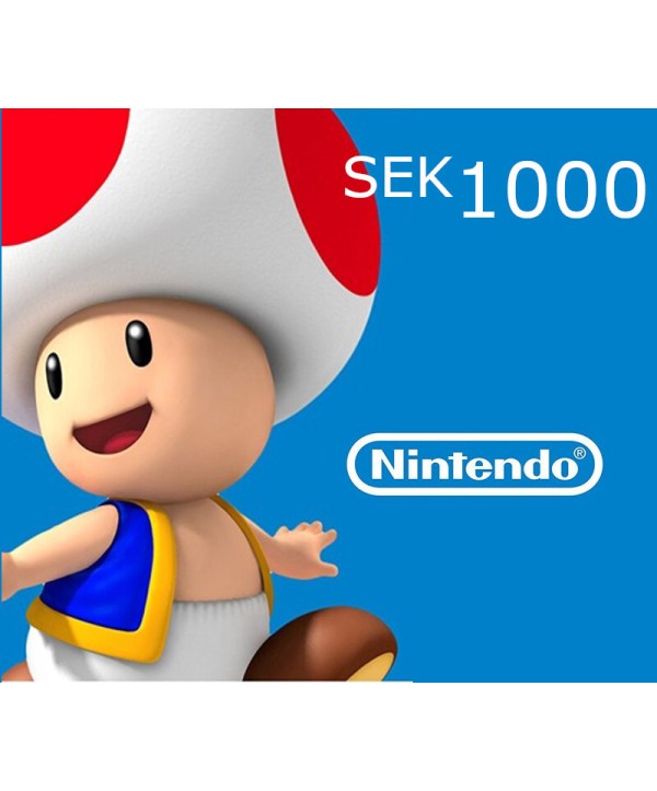 eShop Prepaid Card SEK 1000 SE Nintendo eShop Key 